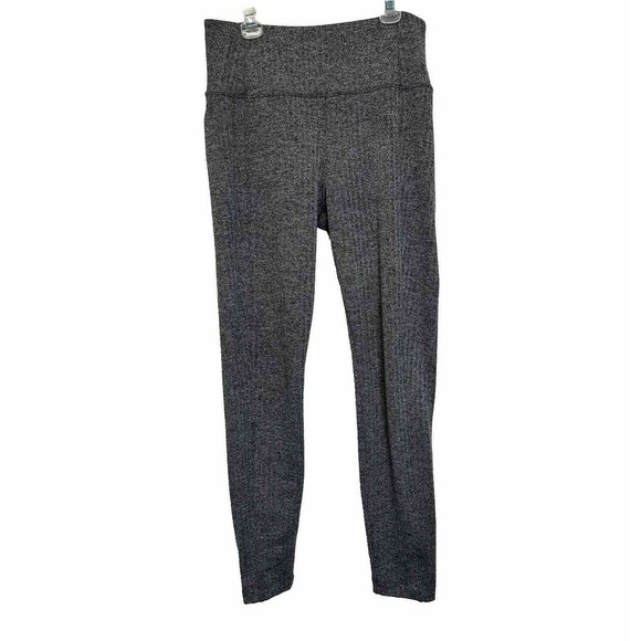 rise Delancey Herringbone‎ Tight Gray Black Size Small Athletic Pants High-ris - Picture 1 of 12